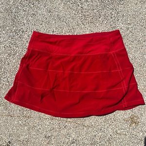 Red size 4 lululemon skirt